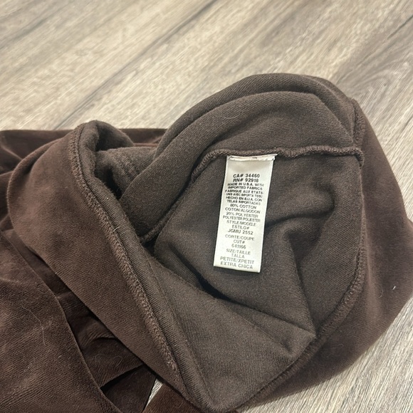 Juicy Couture velour zip up sweater hoodie - Picture 4 of 4